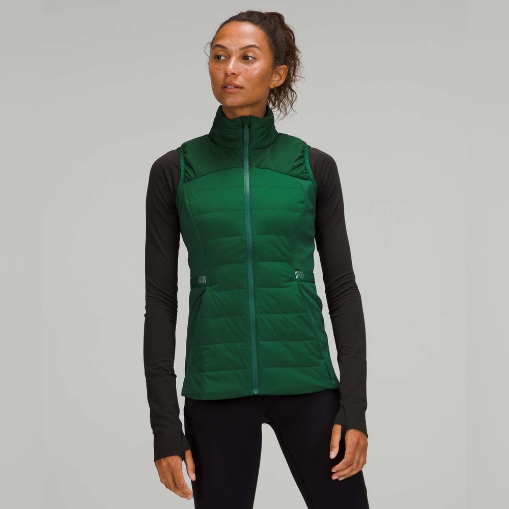 Lululemon Down For It Vest Everglade Green
